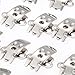 VivReal® 20 Blank Stainless Steel Shoe Clips Findings DIY Craft [Office Product]