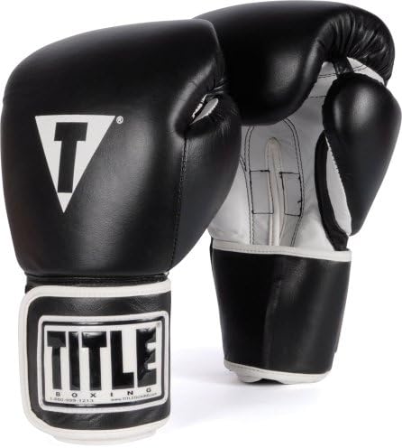 TITLE Boxing Pro Style Leather Training Gloves