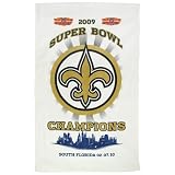 NFL McArthur New Orleans Saints Super Bowl XLIV Champions White Golf Towel