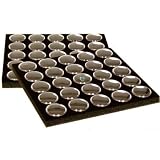 2 25 Black Foam Gem Jars Gemstone Storage Display Tray Inserts