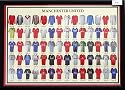 Manchester United shirts through the ages by Colour Of Sport Limited.