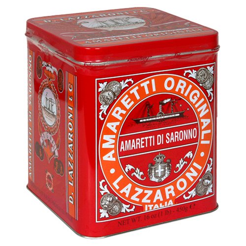 Lazzaroni Amaretti Cookies, 1-Pound Tins (Pack of 2) by Lazzaroni