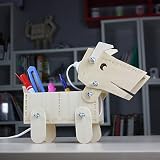 Schreibtischlampe Hund Aufbewahrung Holz Basteln DIY