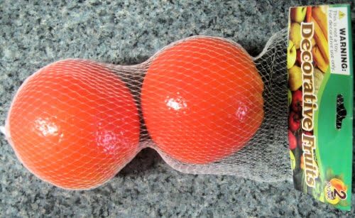 2 Pack Fake Oranges Artificial Fruit