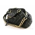 Black Designer Shoulder Bag Handbag Gold Chain Quilted Stam bag'