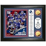 NFL New York Giants Super Bowl XLVI Champions Gold Coin Banner Photo Mint