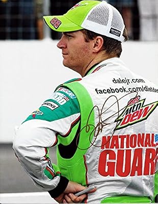AUTOGRAPHED 2014 Dale Earnhardt Jr. #88 Diet Mountain Dew Racing (Hendrick Motorsports) Pit Road Signed Picture NASCAR Glossy Photo with COA