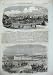1856 BUCHAREST WALLACHIA REVIEW TROOPS ARMY WAR PRINT