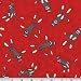 45'' Wide Moda Funky Monkey Sock Red Fabric By The Yard