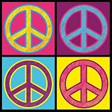 Peace in All Colors Art Poster Print by Louise Carey, 12×12