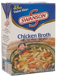 Swanson Chicken Broth, 48-Ounce Aseptic Boxes (Pack of 8)