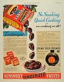 1934 Ad SunSweet Prunes Juice Fruit Ice Box Bottle - Original Print Ad