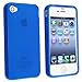 niceEshop Clear Blue TPU Rubber Skin Case Cover for iPhone 4 4S