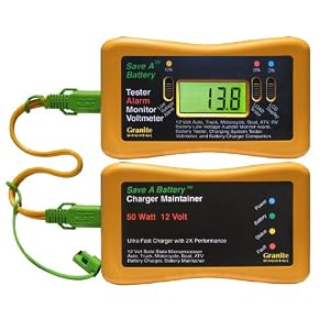 Save A Battery 3125 12-Volt Battery ChargerMaintainer and Tester Alarm Combo Pack