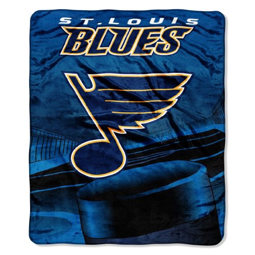 NHL St Louis Blues 50-Inch-by-60-Inch Micro Raschel Plush Throw 