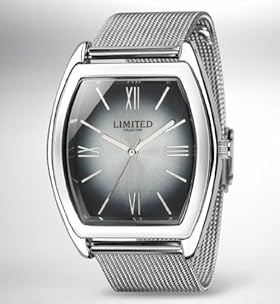 Limited Collection Rectangular Face Mesh Strap Analogue Watch