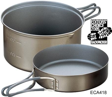Evernew Titanium Non-Stick DX Pot + Non-Stick Fry Pan