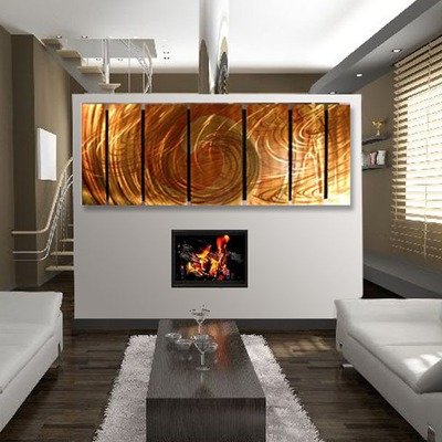 Massive Modern Metal Wall Decor by Artist Ash 