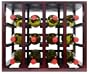 Vinotemp EP-STACK12 Epicureanist 12-Bottle Stackable Wood Wine Rack, Medium Brown