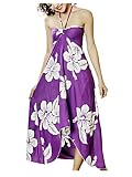 HAWAIIAN HIBISCUS FLOWERS BUTTERFLY DRESS