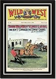 Framed Art Poster 20x30, Wild West Weekly: Young Wild West's Lively Lasso
