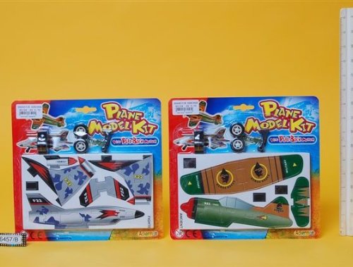 Childrens Toyshop  Toys : Model Plane Kit With Pull Back Motor 2 PER PACK (D66457B)