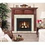 Geneva R Flush Standard Fireplace Mantel - Dark Traditional Mahogany