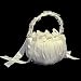 Growing Up Ivory Tulle Flower Girls Special Occasion Purse Basket