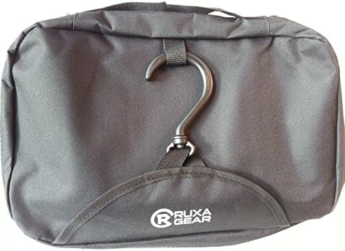 Hanging Toiletry Kit for Lightweight Travel with Travel Mirror, TSA Clear Bag, and Mesh Organizer Pouch