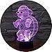 SOKOS Nightlight, 3D visualization Illusion Multi-colored Change USB Touch Button LED Desk Lamp, Table Light for Room Decorative or Gifts for Friends/Kids (Turtle)