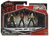 TNA Wrestling Action Figures - Micro Figure 3-Pack Series 2 - HULK HOGAN, ABYSS, JEFF HARDY