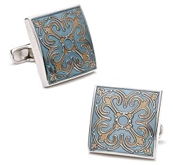 Enamel Tracery Cufflinks