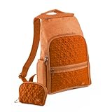 Lug Travel DODGER Mini Backpack Lightweight PICK COLOR pockets galore gift in SUNSET ORANGE
