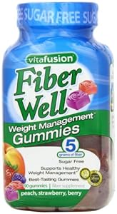 Vitafusion Fiber Gummies Weight Management, 90-Count Bottle