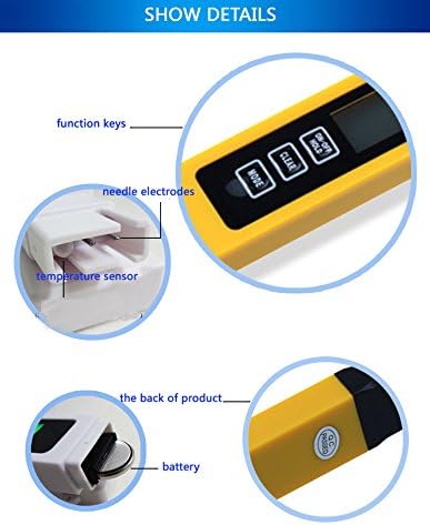 LCD Digital TDS Meter Tester Water Quality Ppm Purity Filter Water Solids Measure