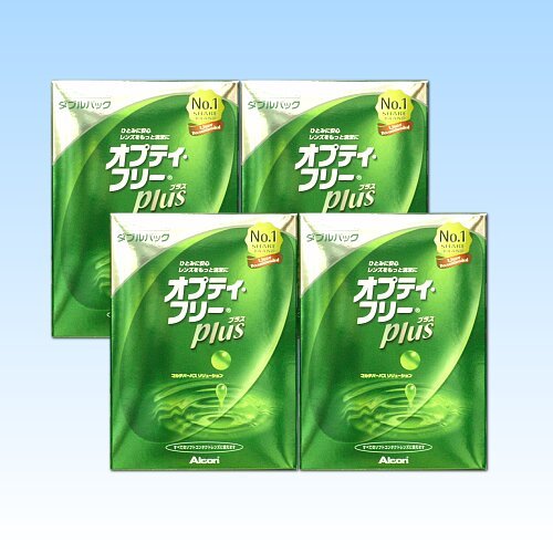 オプティフリープラス ダブルパック ４箱セット （３６０mL×１本増量プレゼント）