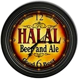 HALAL 'S Beer and Ale Cascading Pub Wall Clock