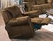 Swivel Rocking Chair in Medium Brown Distressed - Coaster