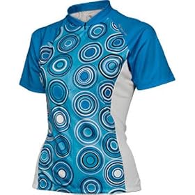 Buy Descente 2009 Ladies Genesis Short Sleeve Cycling Jersey - Caribbean Blue Marine - 13520CBMR