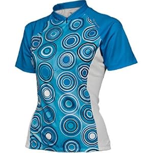 Buy Descente 2009 Ladies Genesis Short Sleeve Cycling Jersey - Caribbean Blue Marine - 13520CBMR by Descente