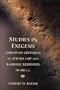 Studies in Exegesis: Christian Critiques of Jewish Law and Rabbinic Responses, 70-300 C.E.