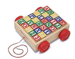 Melissa & Doug Classic ABC Block Cart