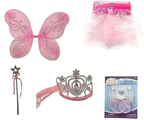 Pink Fairy Princess Costume Set-5 Piece