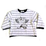 3 Pommes - Grey stripe wing tee