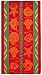 Coral Shells & Fish Orange Green - Terry Jacquard Beach Towel size 30x60 - 400 grams 100% Pure Ringspun Cotton - Brilliant intense vibrant colors - Highly absorbent easy care machine wash - Use for picnic poolside or a colorful bath towel - Save 53%
