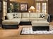 Sectional Sofa and Ottoman Set - Monica - 5790-SET-2