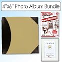 Pioneer Photo Albums 622500 Fabric Leatherette 500 Photo Album 4X6 2-UP Bundle