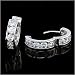 1.4 Carat Cubic-zirconia Sterling Silver Hoop Earrings
