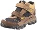 Wisper Junior Mid braun/mais, Velour/Mesh/N&Auml;SSESCHUTZ, herausnehmbares Leder Best-Fit-Fu&szlig;bett, EVA-Weichtrittkeil, Junior Sport Gummi-Profilsohle