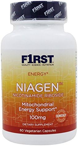 F1RST® Niagen - Patented, Clinically Studied Nicotinamide Riboside (NR) Cellular Energy Support- 60 capsules